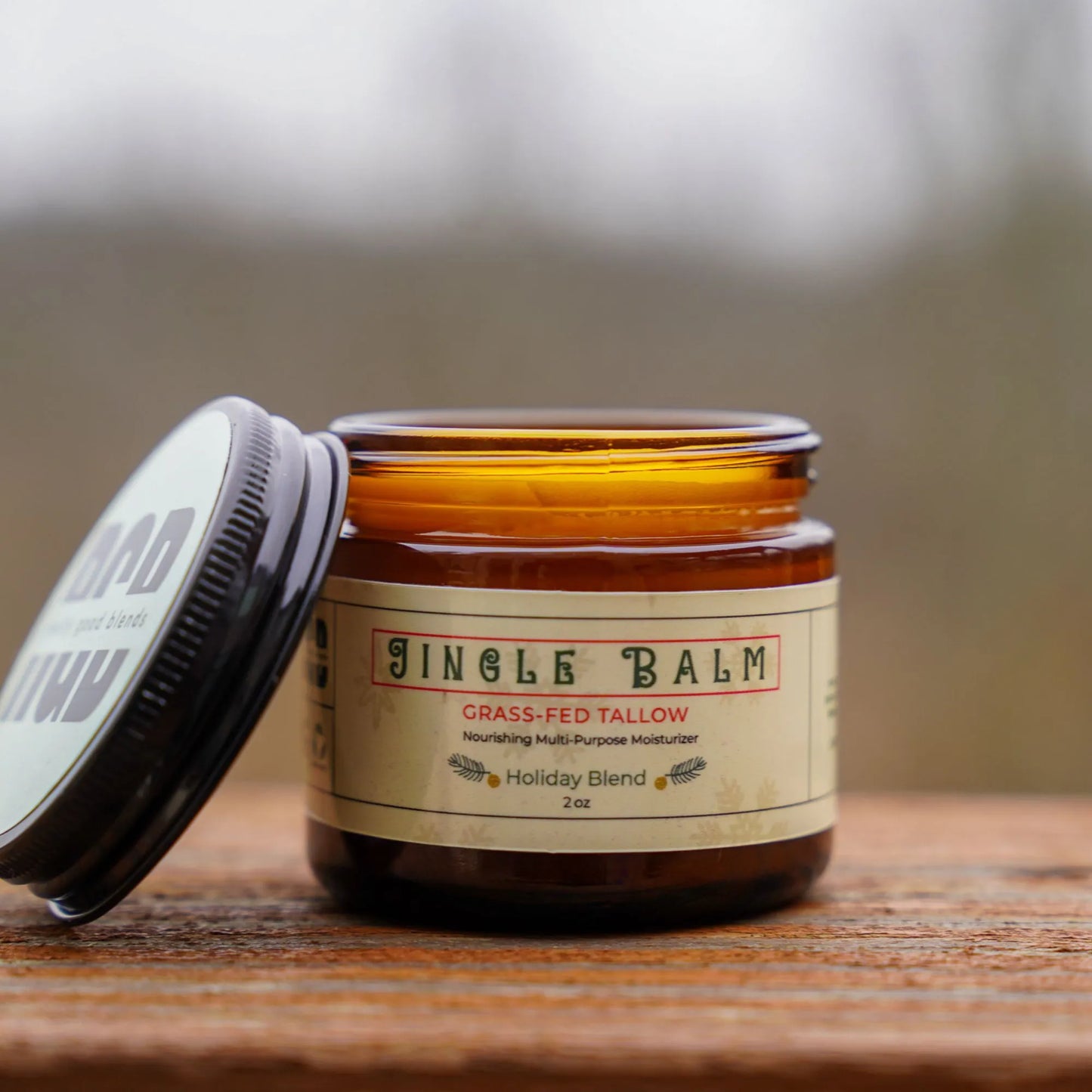 Jingle Balm: A festive, nourishing tallow balm perfect for soothing dry skin during the holiday season