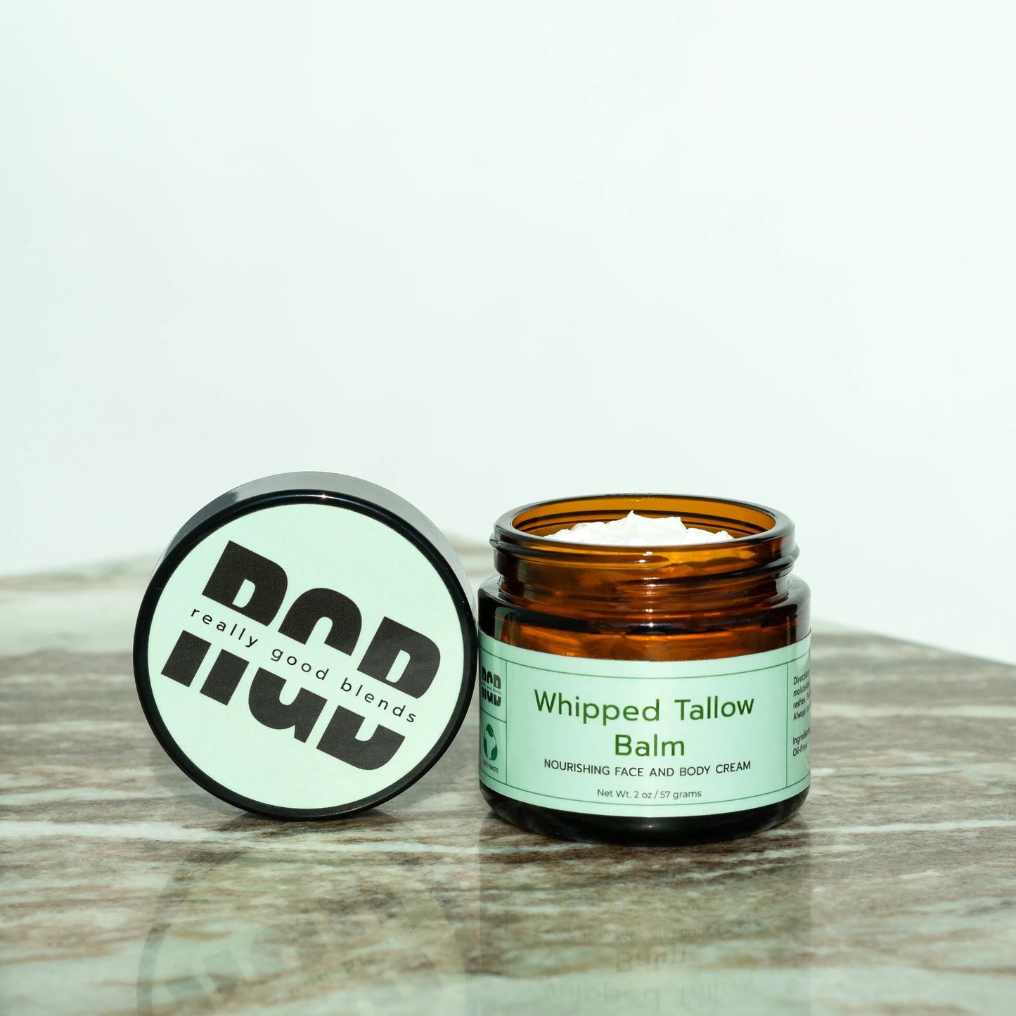 Whipped tallow balm – nourishing unscented face and body cream for deep hydration and skin repair