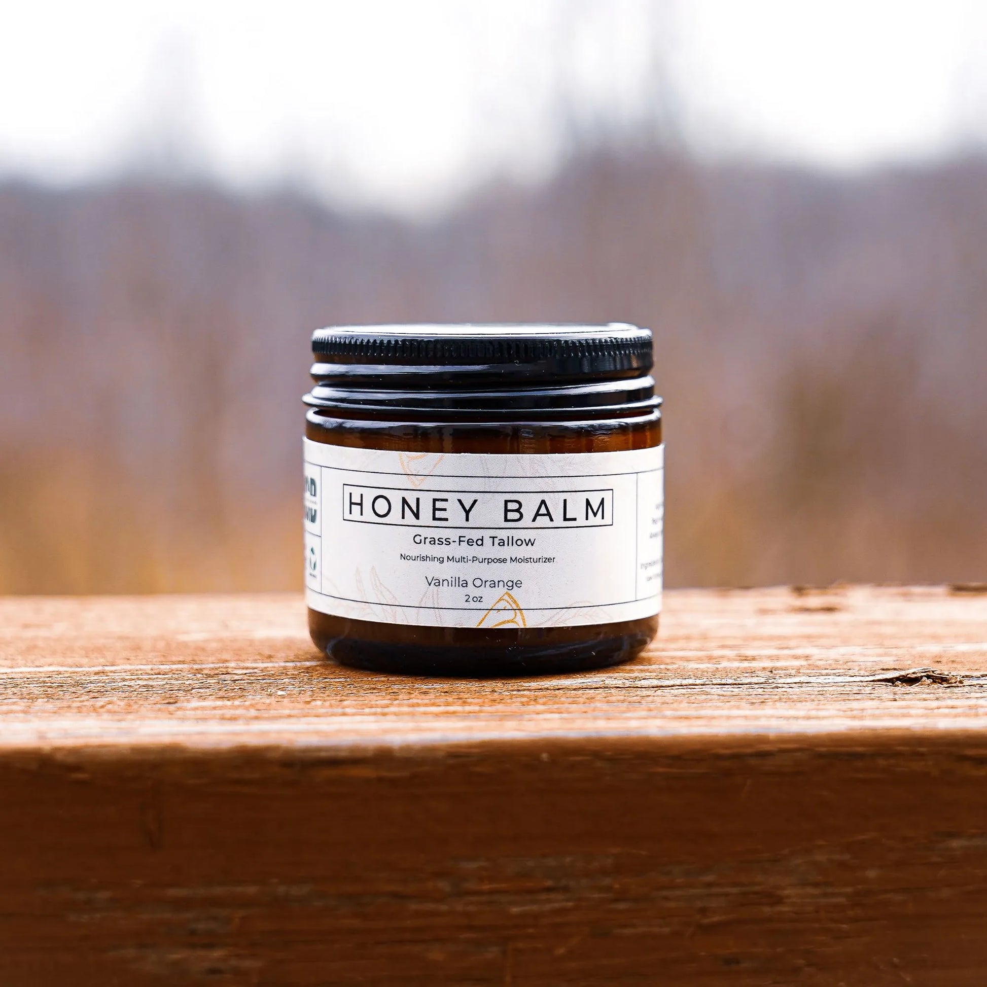 Moisturizing tallow balm infused with honey, vanilla , and orange for nourished , healthy skin