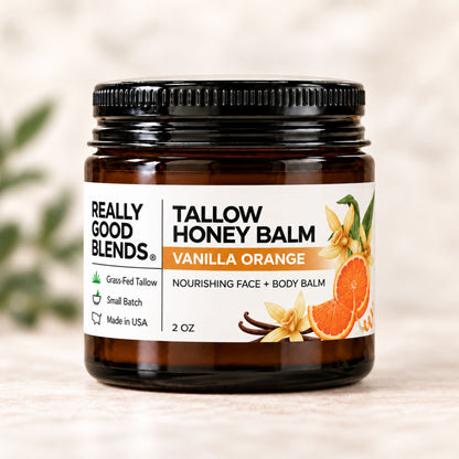 Tallow and Honey Balm (Vanilla Orange) - 2 oz