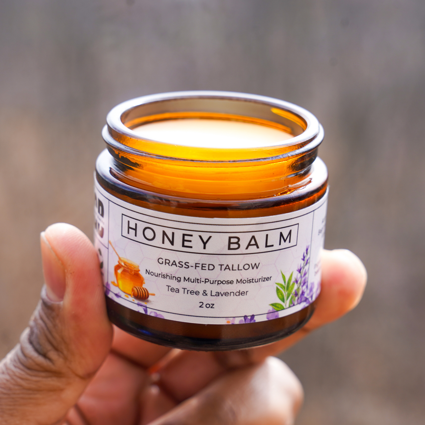 Tallow and Honey Balm (Tea Tree & Lavender) - 2 oz