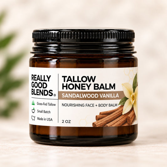 Tallow and Honey Balm (Sandalwood Vanilla) - 2 oz