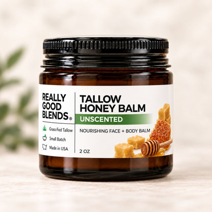 Tallow and Honey Balm (Unscented) - 2 oz