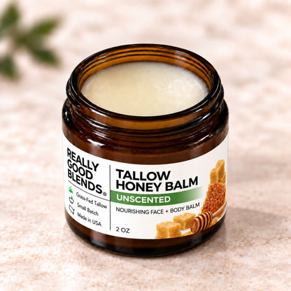 Tallow and Honey Balm (Unscented) - 2 oz
