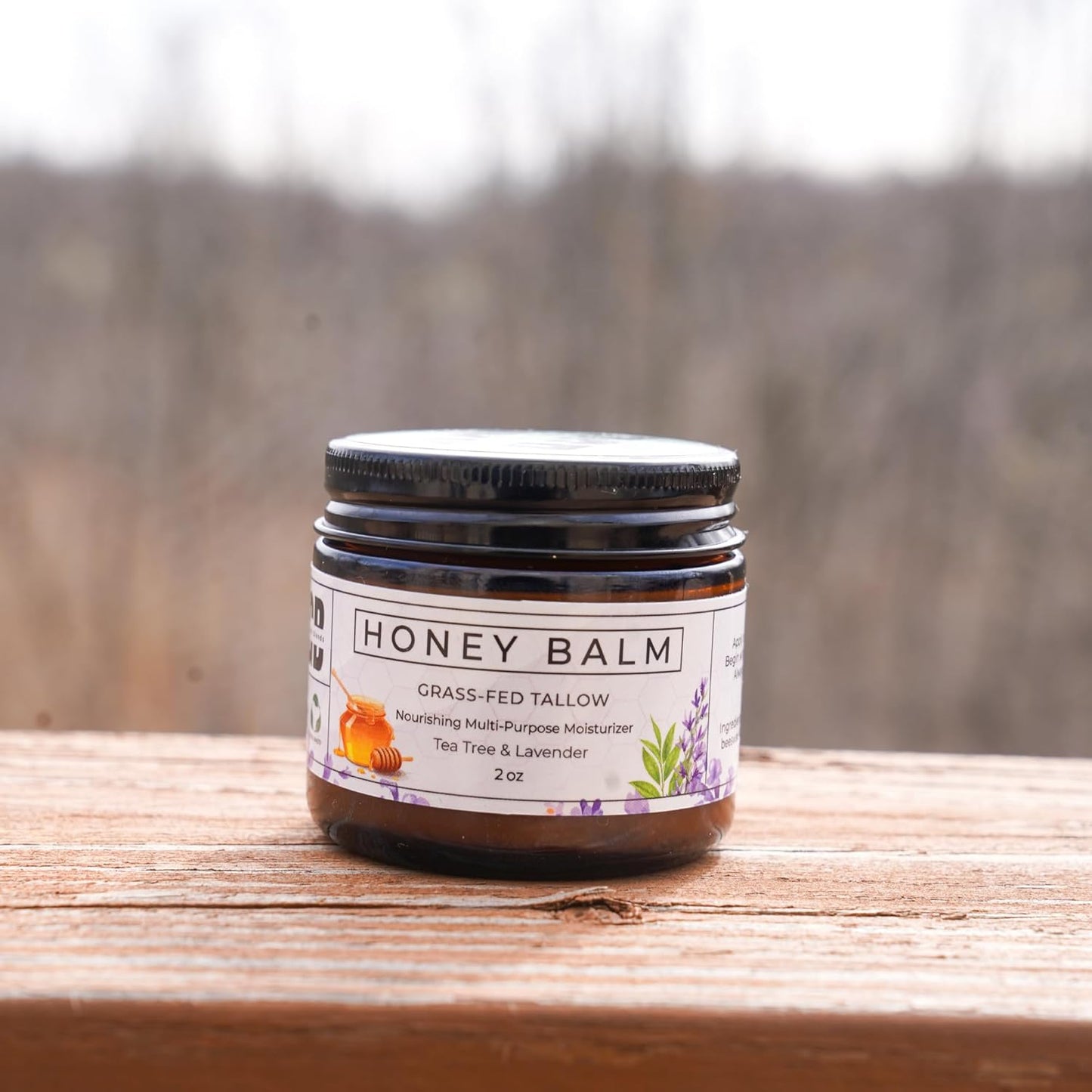 Tallow and Honey Balm (Tea Tree & Lavender) - 2 oz